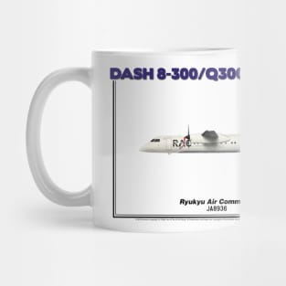 DeHavilland Canada Dash 8-300/Q300 - Ryukyu Air Commuter (Art Print) Mug